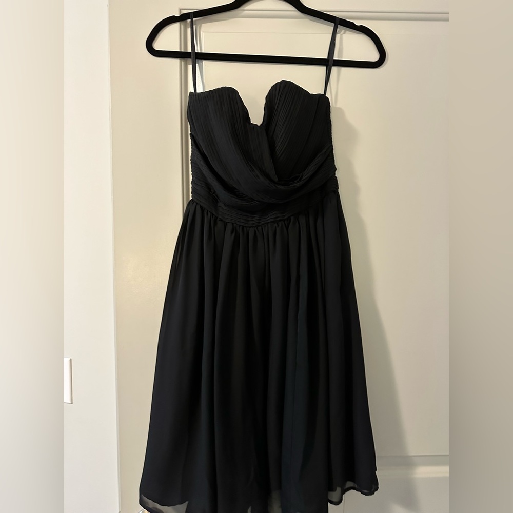 Strapless mini dress